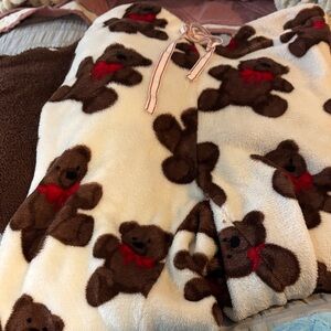 Cozy Teddy Bear Print Pajama Pants